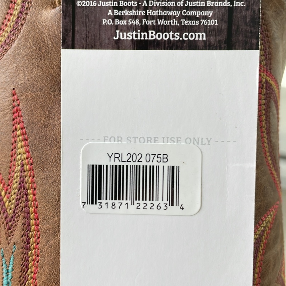 Yellowstone Ltd. Edition Women’s size 7.5 JUSTIN cowboy boots. NEW - Picture 7 of 7